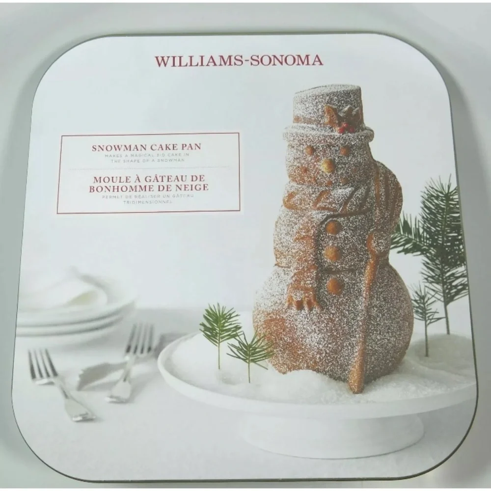 NORDIC WARE Williams -Sonoma 3-D Snowman Cake Pan Mold NWT
